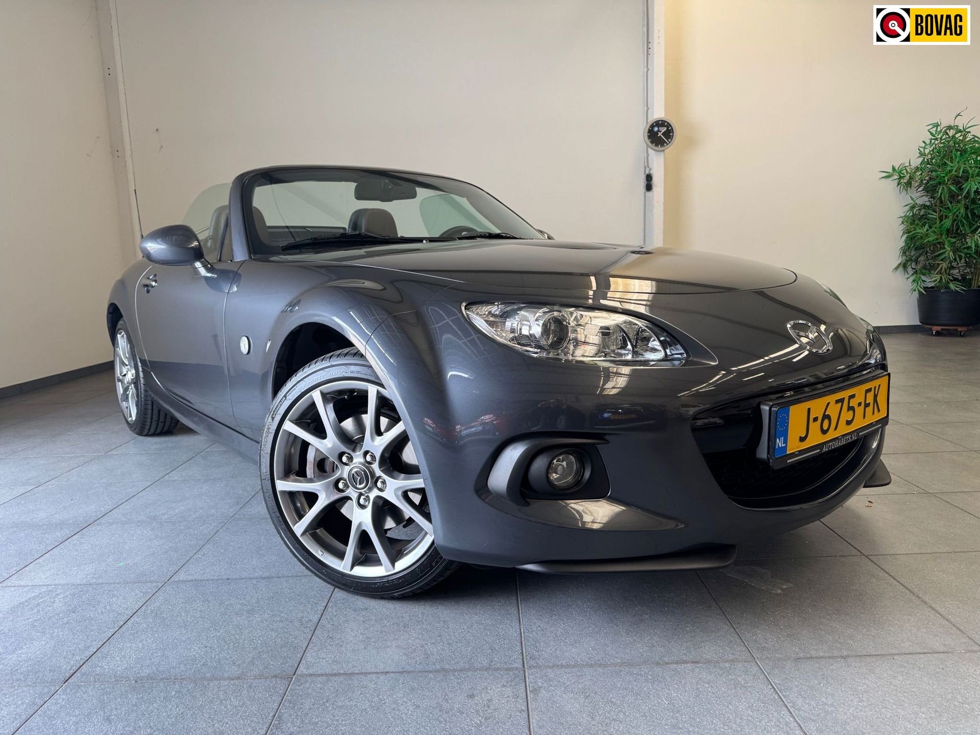 Mazda MX-5 1.8 Kyudo / stoelverw/Navi/Leder/cruise/perfect o, Auto's, 127 pk, Euro 5, Achterwielaandrijving, Gebruikt