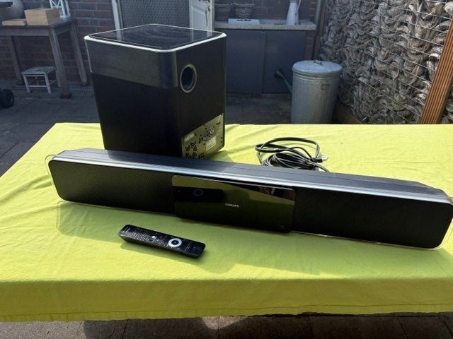 philips dvd soundbar met bas box, Ophalen, Zo goed als nieuw