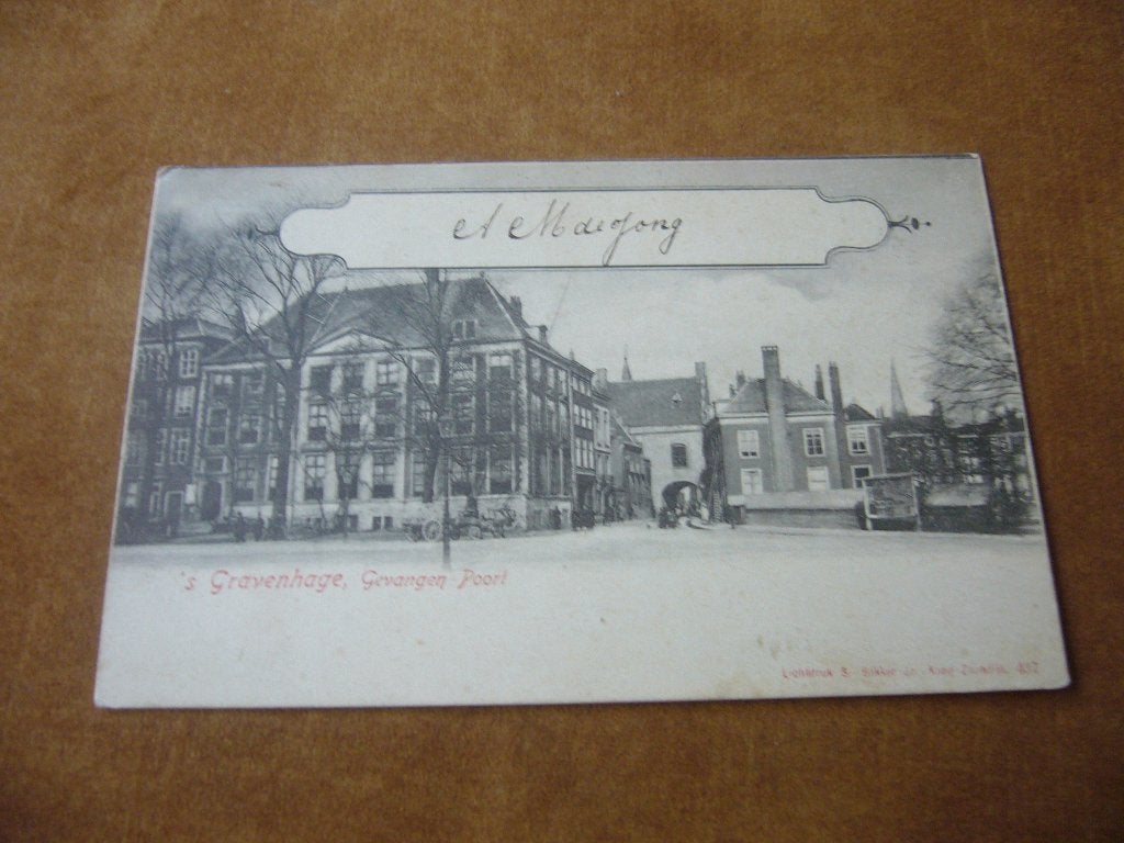 S, GRAVENHAGE  =  GEVANGENPOORT  BRIEFKAART  1901, Ophalen of Verzenden, Voor 1920, Gelopen, Zuid-Holland