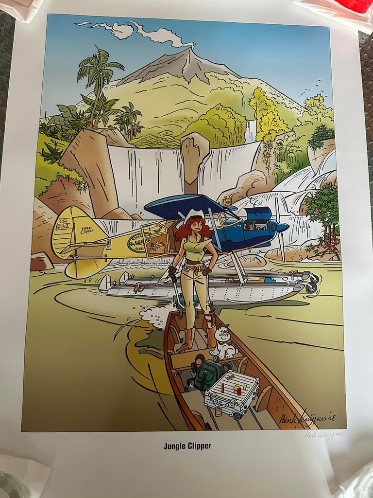 Franka – Gesigneerde poster – Jungle decor Stripbeurs Breda, Ophalen of Verzenden, Nieuw