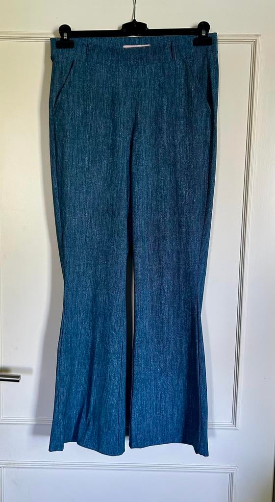 Blauwe Denim Studio Anneloes Jeans Flair broek in S, Blauw, Ophalen of Verzenden, Zo goed als nieuw, Maat 36 (S)