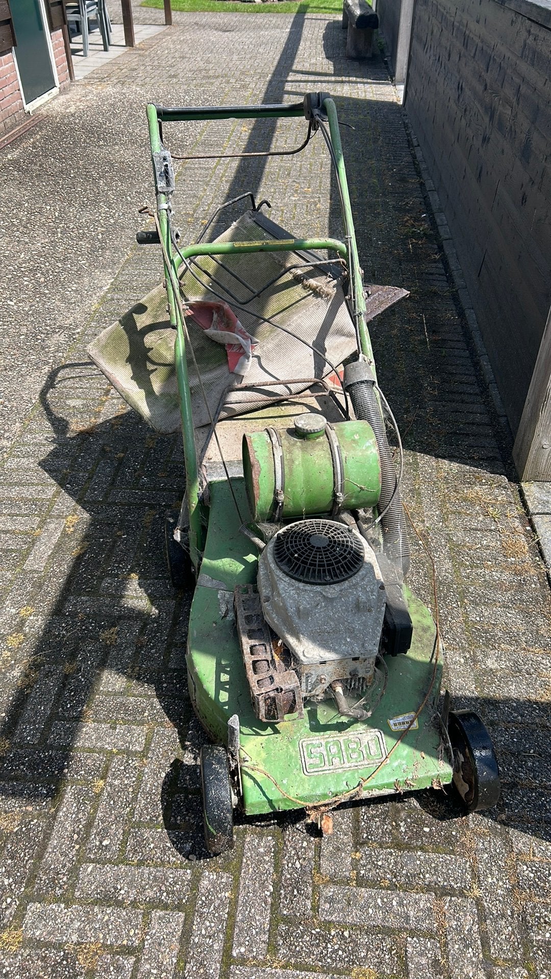 Sabo grasmaaier, Ophalen, Gebruikt