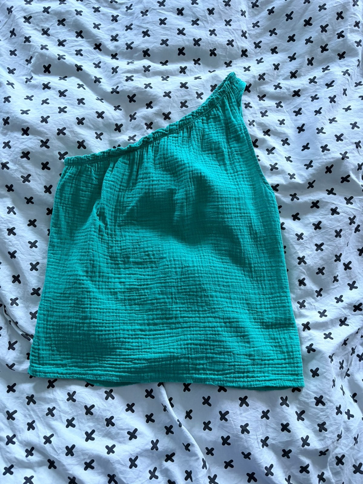 One shoulder top, Ophalen of Verzenden, Zo goed als nieuw, Zonder mouw, Maat 34 (XS) of kleiner