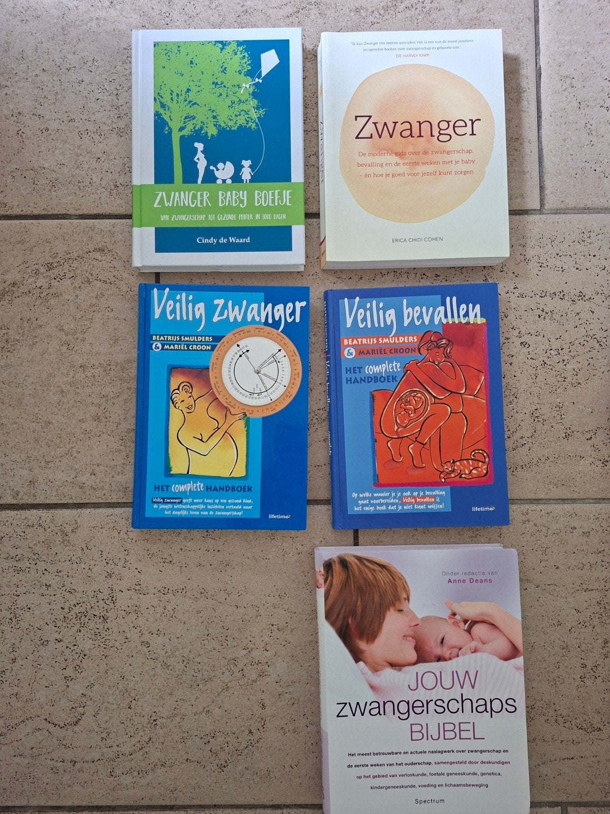 5 boeken over zwangerschap of bevalling, Ophalen of Verzenden, Zo goed als nieuw, Zwangerschap en Bevalling