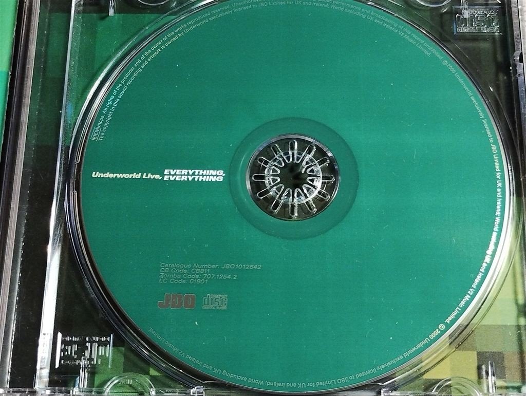 Underworld - Everything, Everything [Live], Cd's en Dvd's, Ophalen of Verzenden, Zo goed als nieuw, Disco