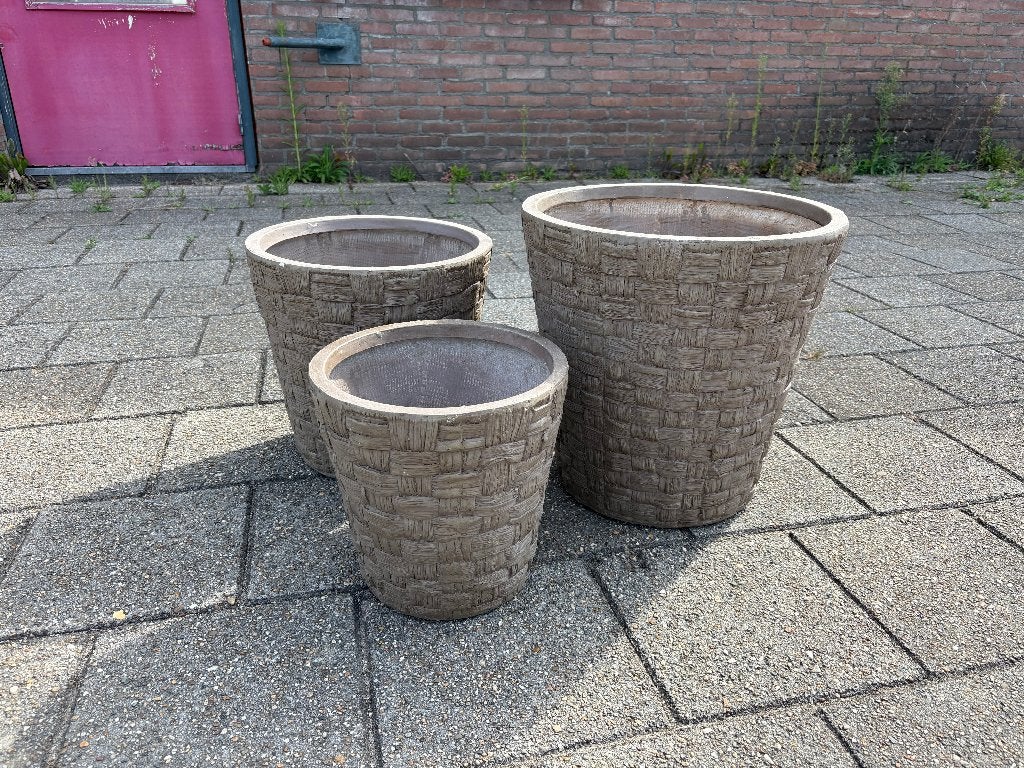 bloempotten/plantenbakken NIEUW, Tuin en Terras, Ophalen, Overige materialen, Minder dan 60 cm, Rond