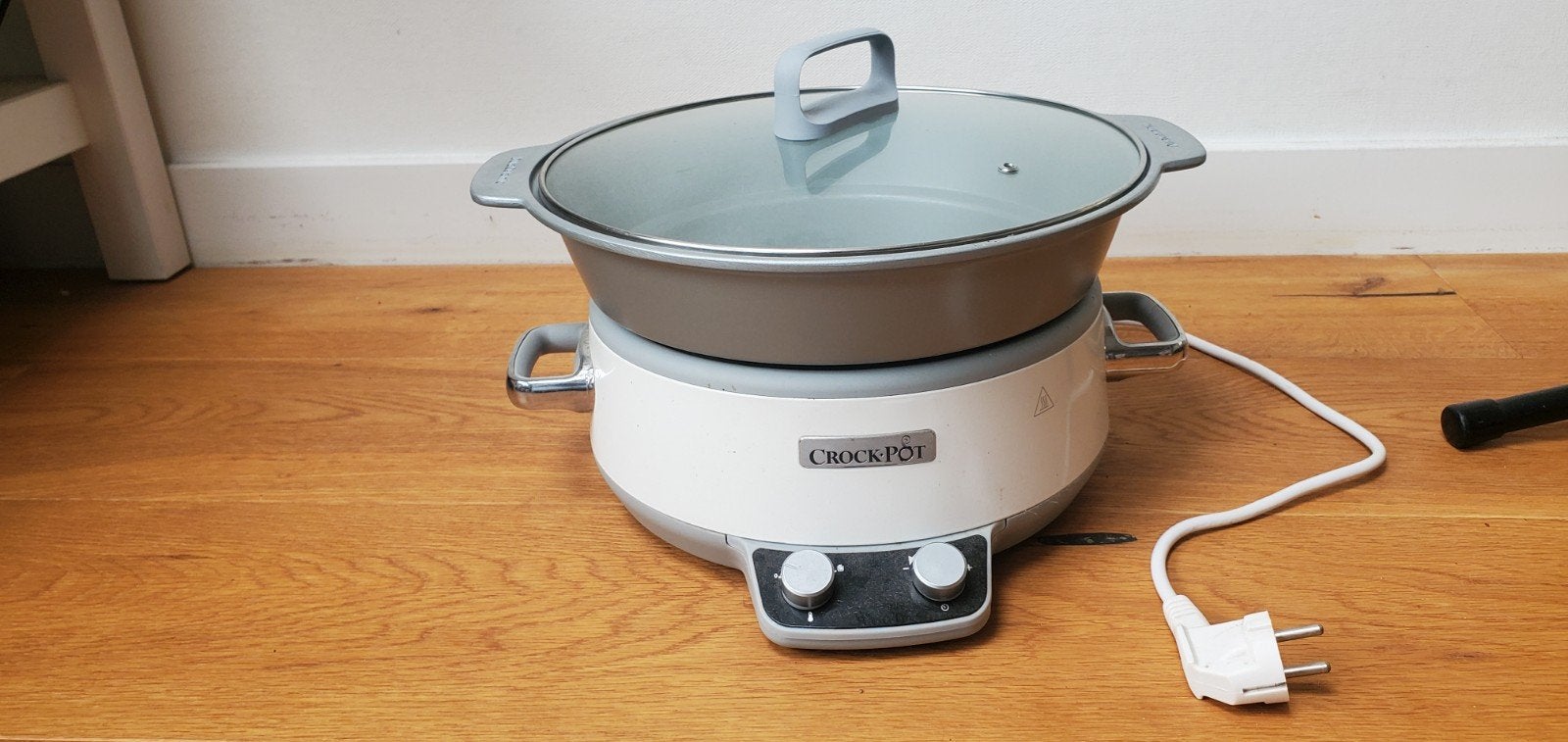 Crock-Pot DuraCeramic Slowcooker - Zo goed als nieuw, Ophalen of Verzenden, Vaatwasmachinebestendig, Zo goed als nieuw