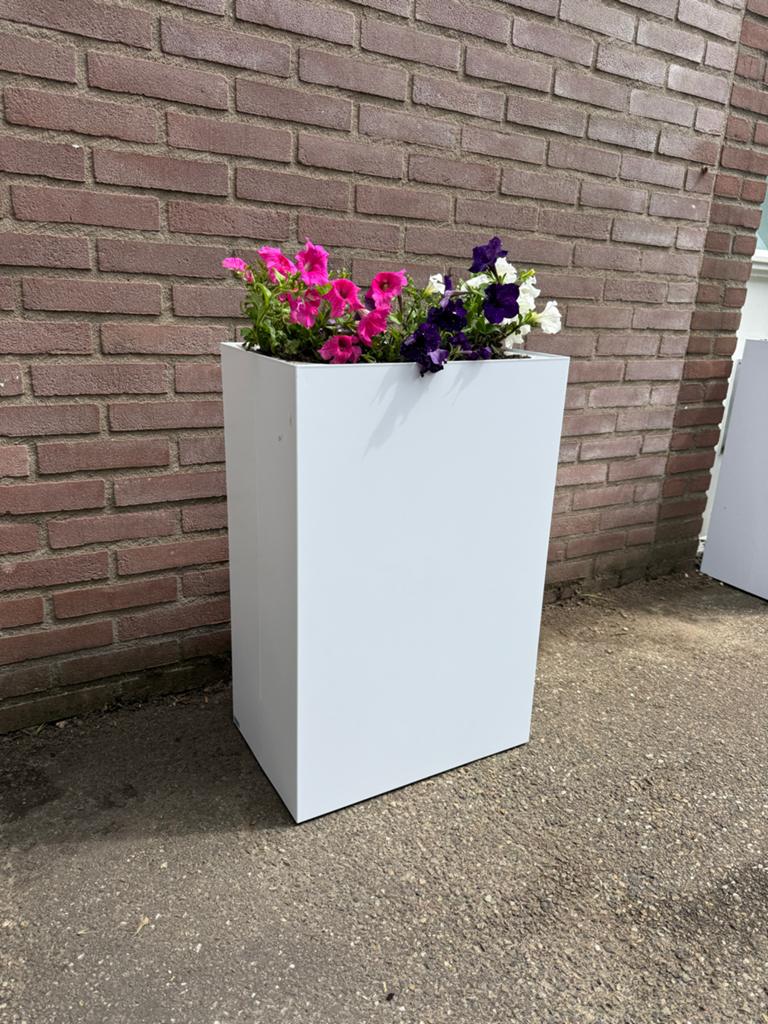 20 stuks metalen plantenbakken - Wit, Huis en Inrichting, Woonaccessoires | Memoborden, Zo goed als nieuw, Ophalen