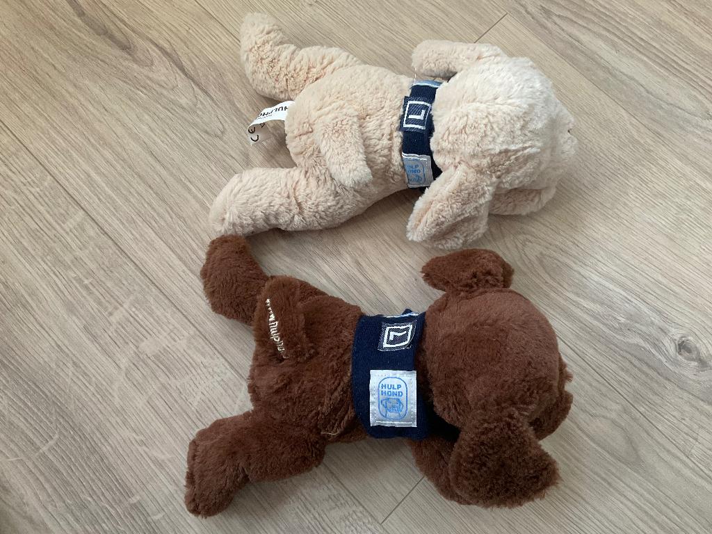 Hulphonden knuffels, Kinderen en Baby's, Speelgoed | Knuffels en Pluche, Ophalen of Verzenden, Gebruikt, Hond