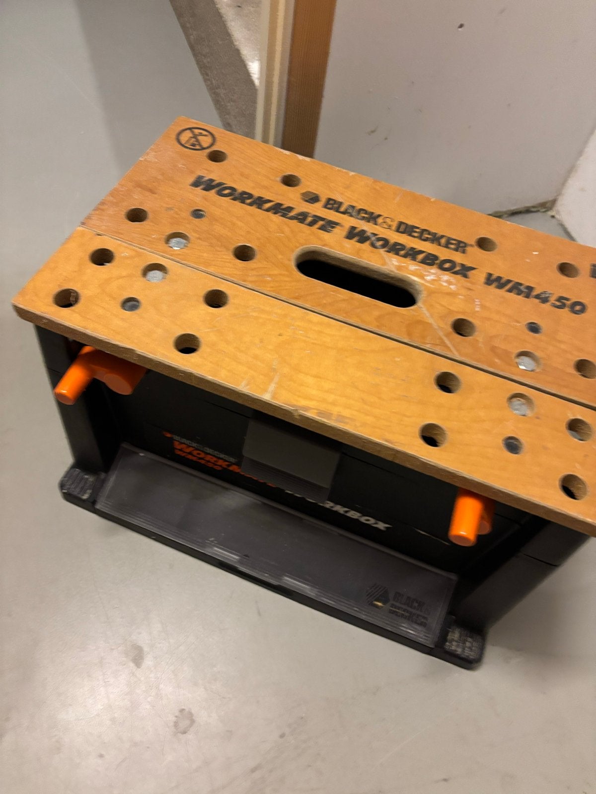 Black & Decker Workmate Workbox WM450 (zonder inhoud), Ophalen, Gebruikt, Minder dan 70 cm, Inklapbaar