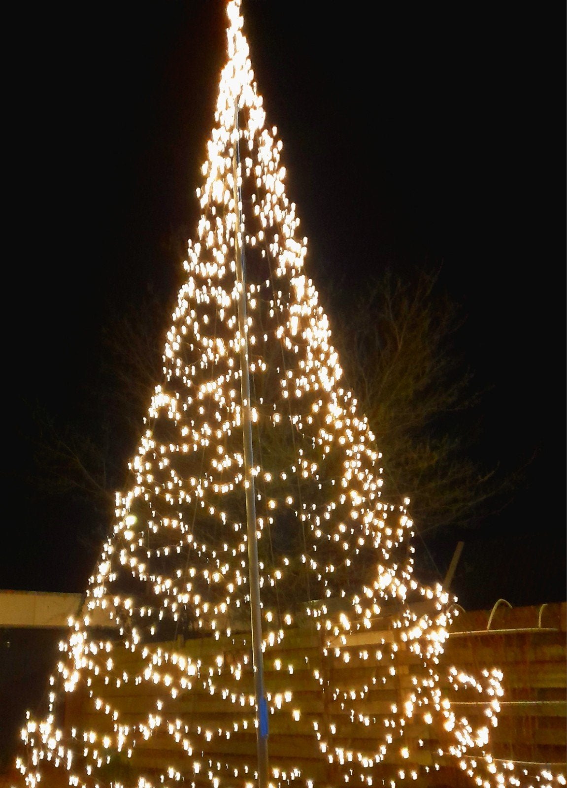 "FAIRYBELL" VLAGGENMAST LED-VERLICHTING/ 2000 LEDS/ WARM-WIT, Diversen, Kerst, Ophalen of Verzenden, Nieuw