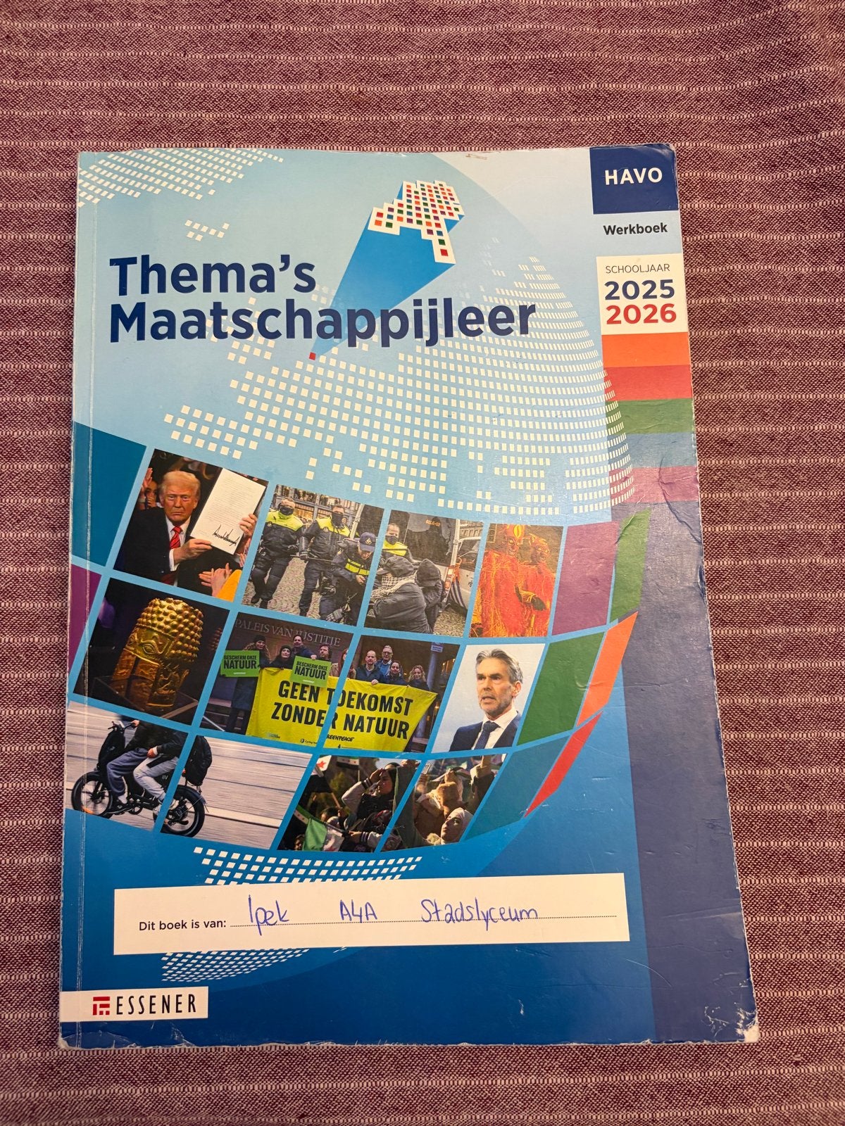 Thema's Maatschappijleer HAVO Werkboek 2025-2026, Ophalen of Verzenden, Zo goed als nieuw, HAVO, Maatschappijleer