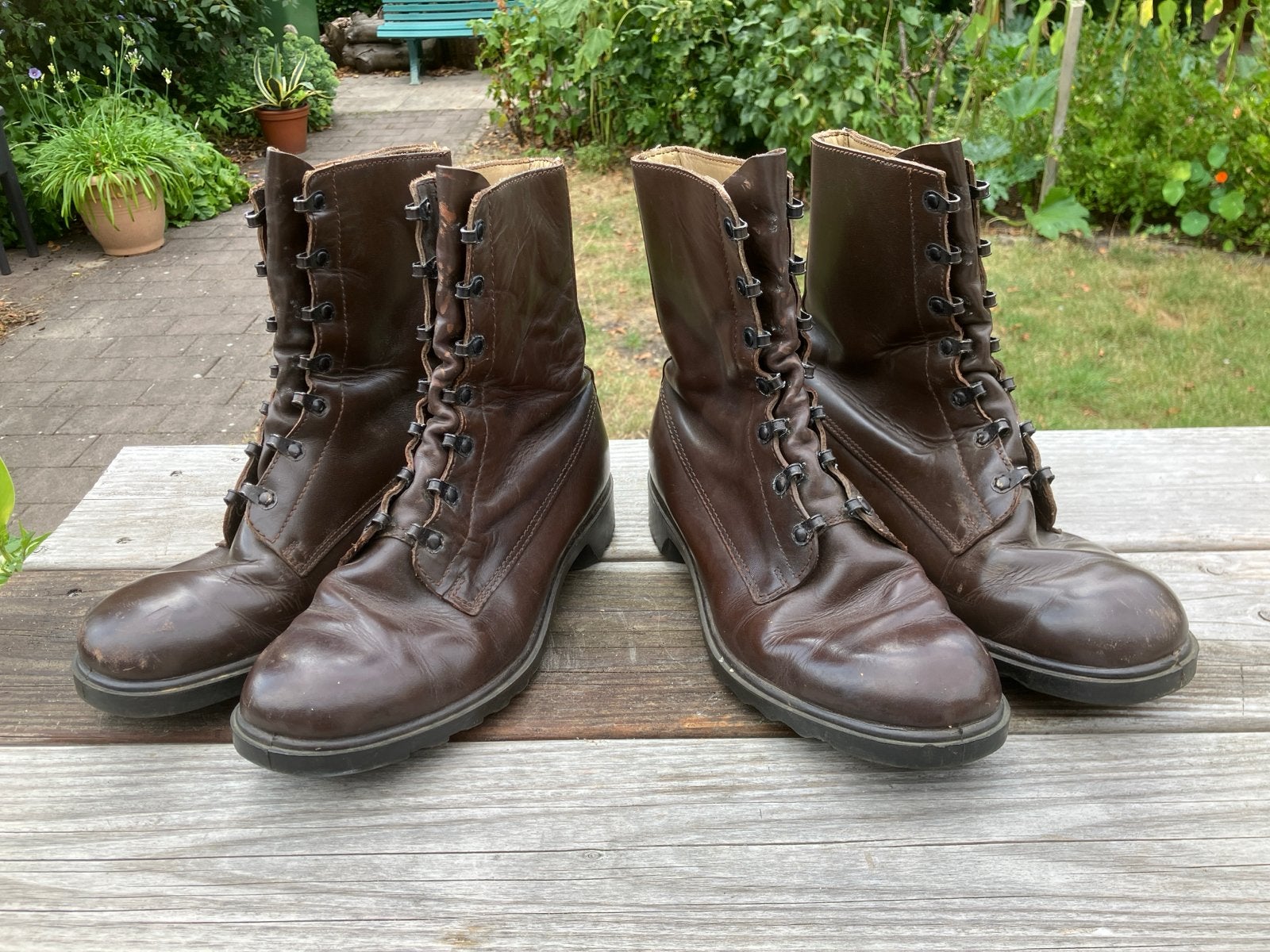 Legerkistjes maat 43,5 - Bruin, Ophalen, Gedragen, Bruin, Boots