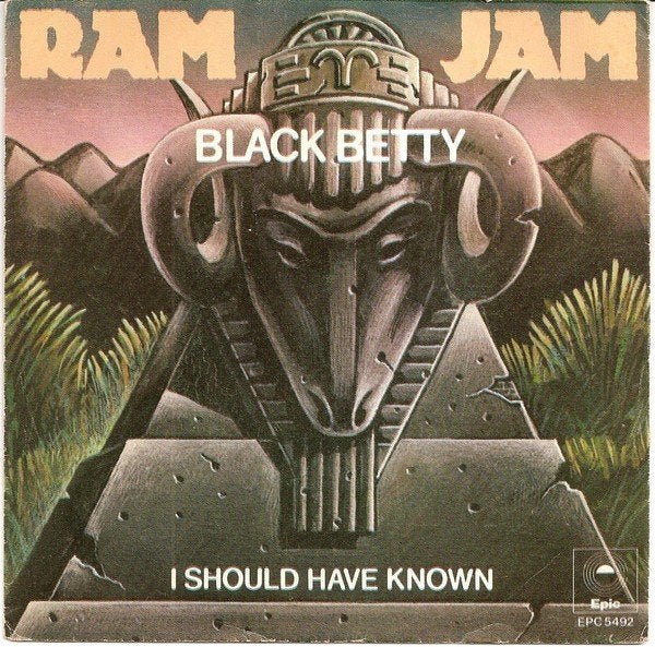 Vinyl single Ram Jam – Black Betty, 7 inch, Ophalen of Verzenden, Zo goed als nieuw, Beschermende buitenhoes