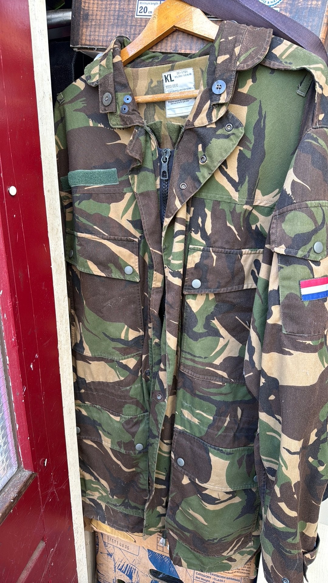 Camo jas, Ophalen of Verzenden, Landmacht, Nederland, Kleding of Schoenen