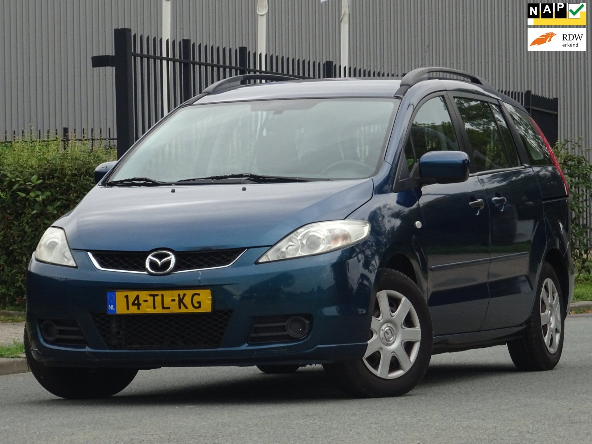 Mazda 5 2.0 Touring 7-PERSOONS NAP/AIRCO/CRUISE/APK 11-2027, Auto's, Voorwielaandrijving, Dealer onderhouden, Gebruikt, Blauw