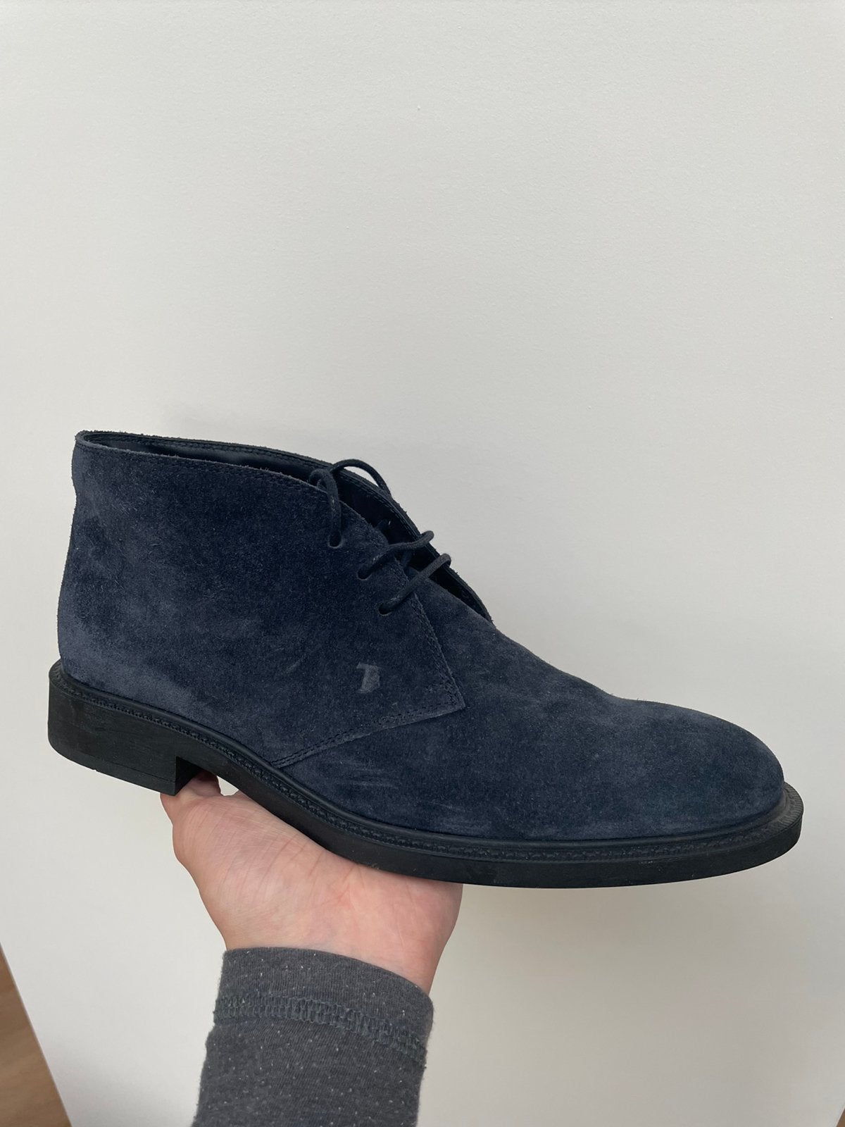 Tod's Suède Desert Boots - Donkerblauw, Kleding | Heren, Schoenen, Ophalen, Zo goed als nieuw, Blauw, Boots
