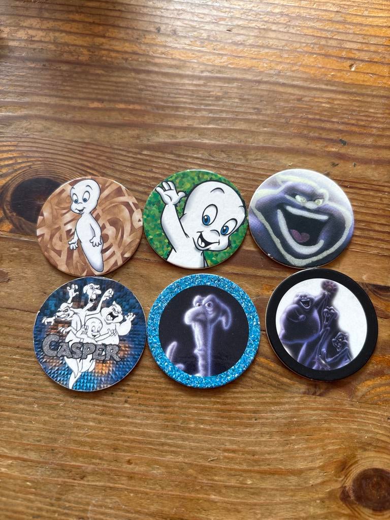 Casper het spookje Flippo's - 6 stuks, Ophalen of Verzenden, Losse flippo's