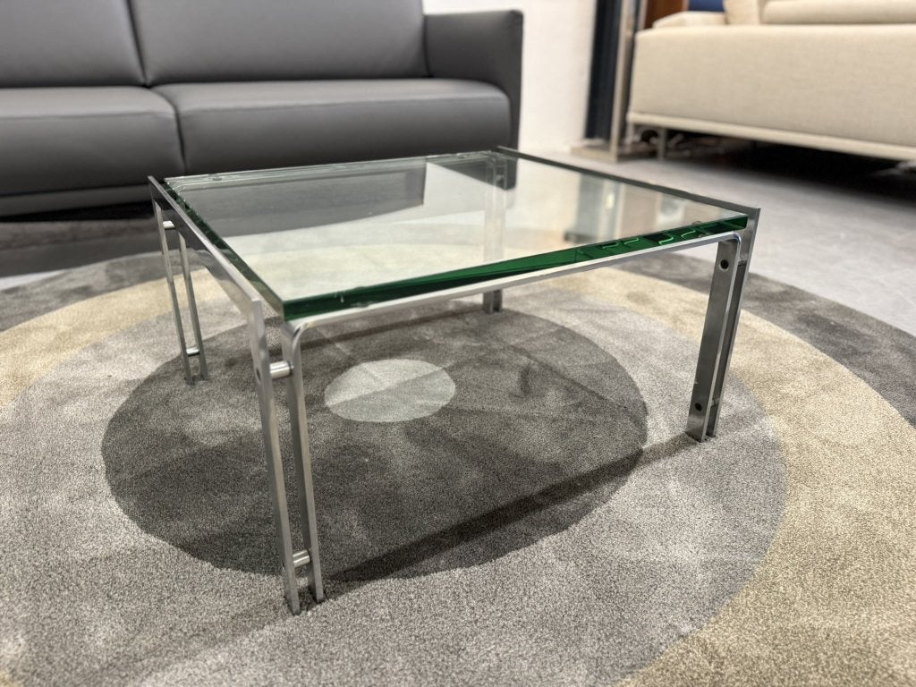 Showmodel Metaform M 1 Salontafel glas design tafel, 50 tot 100 cm, Vierkant, Metaform, 5 – 50
