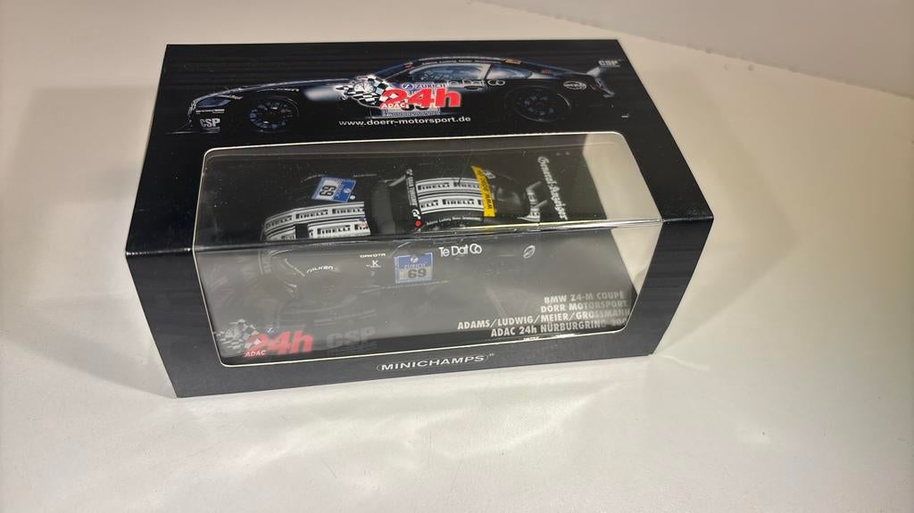 Bmw z4-m coupe #69 24h Nurburgring minichamps 1.43, Auto, Ophalen of Verzenden, MiniChamps, A