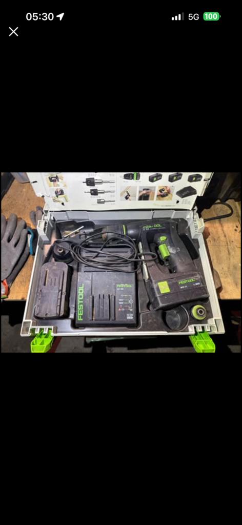 Festool c12 schroefmachine, Gebruikt, Variabele snelheid, Ophalen of Verzenden, Boor- en Schroefmachine