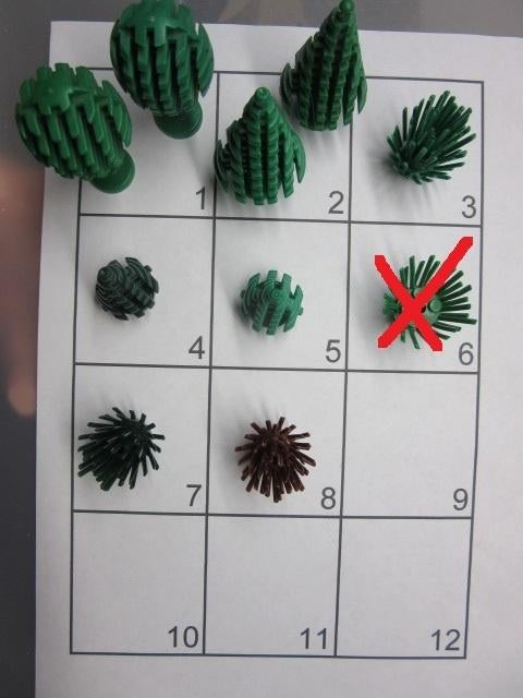 L138 LEGO GROTE RONDE BOMEN EN GROENE STRUIKEN, Lego, Ophalen of Verzenden, Losse stenen, Lego Nederland B.V.