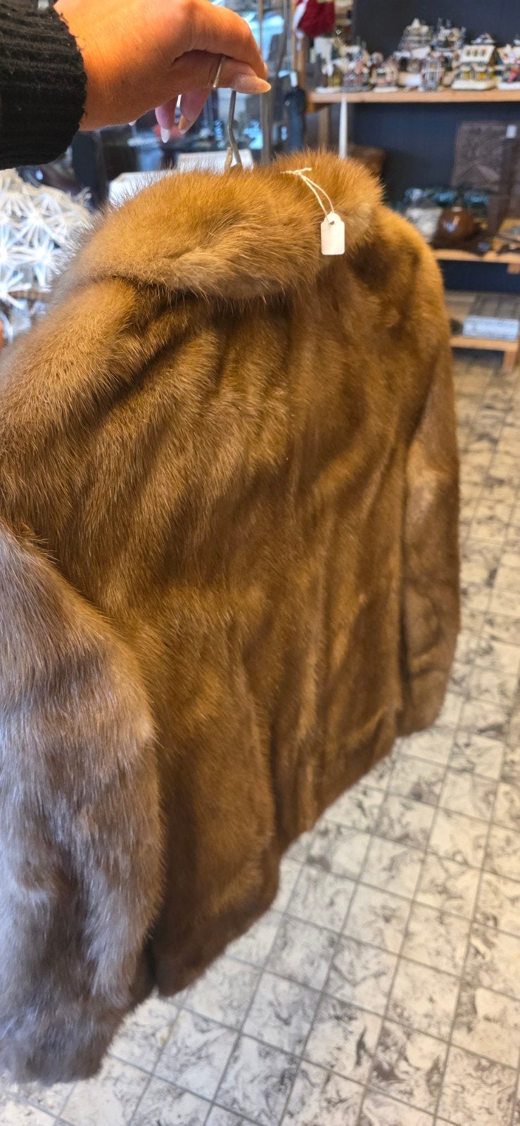 NORKA Echt Pelz Nertsen Bontjas - Maat M, Maat 38/40 (M), Bruin, NORKA, Ophalen of Verzenden