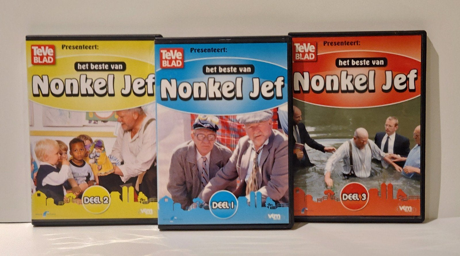 Het Beste van Nonkel Jef - Deel 1, 2 en 3 DVD Box set, Inclusief doosje, Alle leeftijden, Nederlands, Zo goed als nieuw