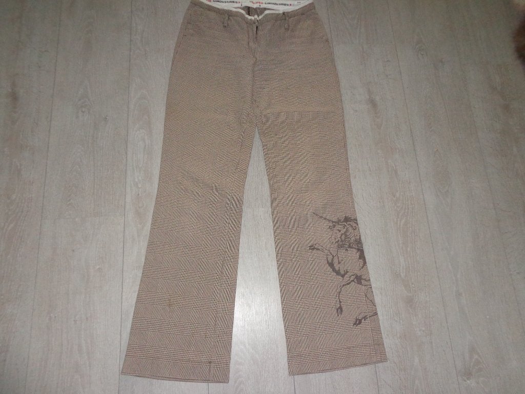 geruite damesbroek van G-SUS, maat 28, Ophalen of Verzenden, Gedragen, Maat 38/40 (M), Lang