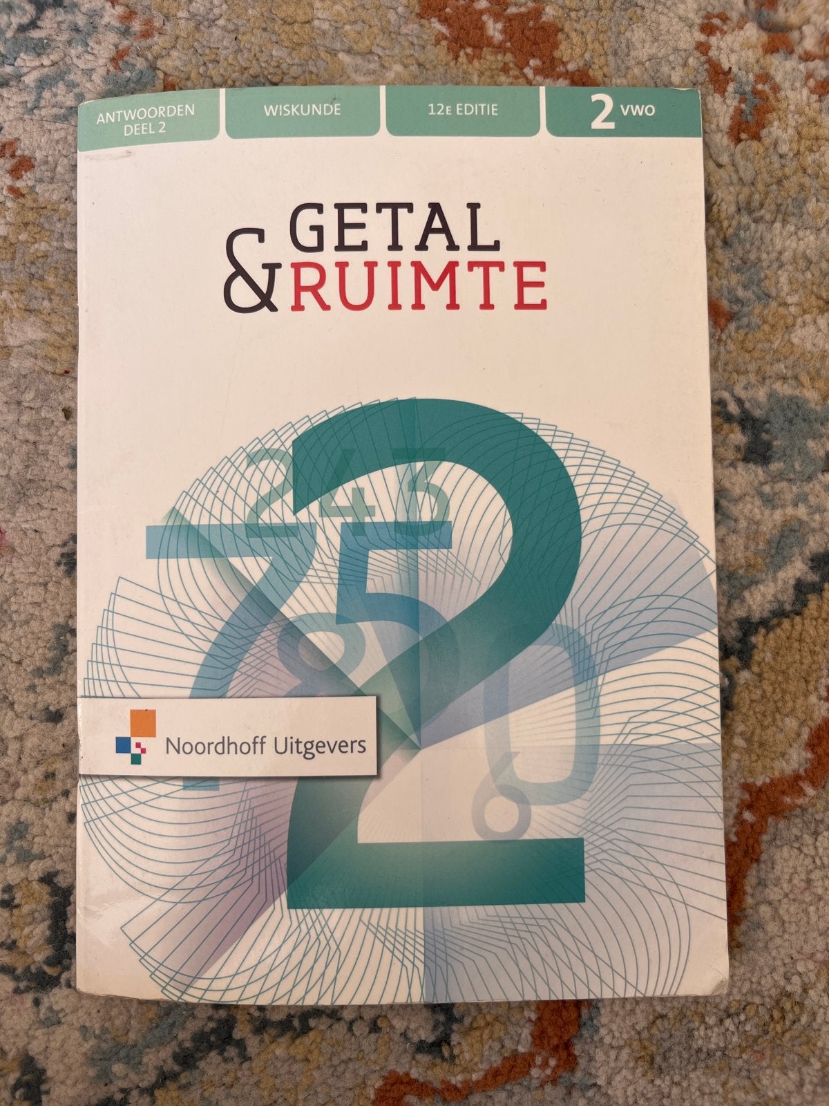 Getal & Ruimte Wiskunde Antwoordenboek 2 VWO 12e editie, Ophalen of Verzenden, Gelezen, VWO, Wiskunde A