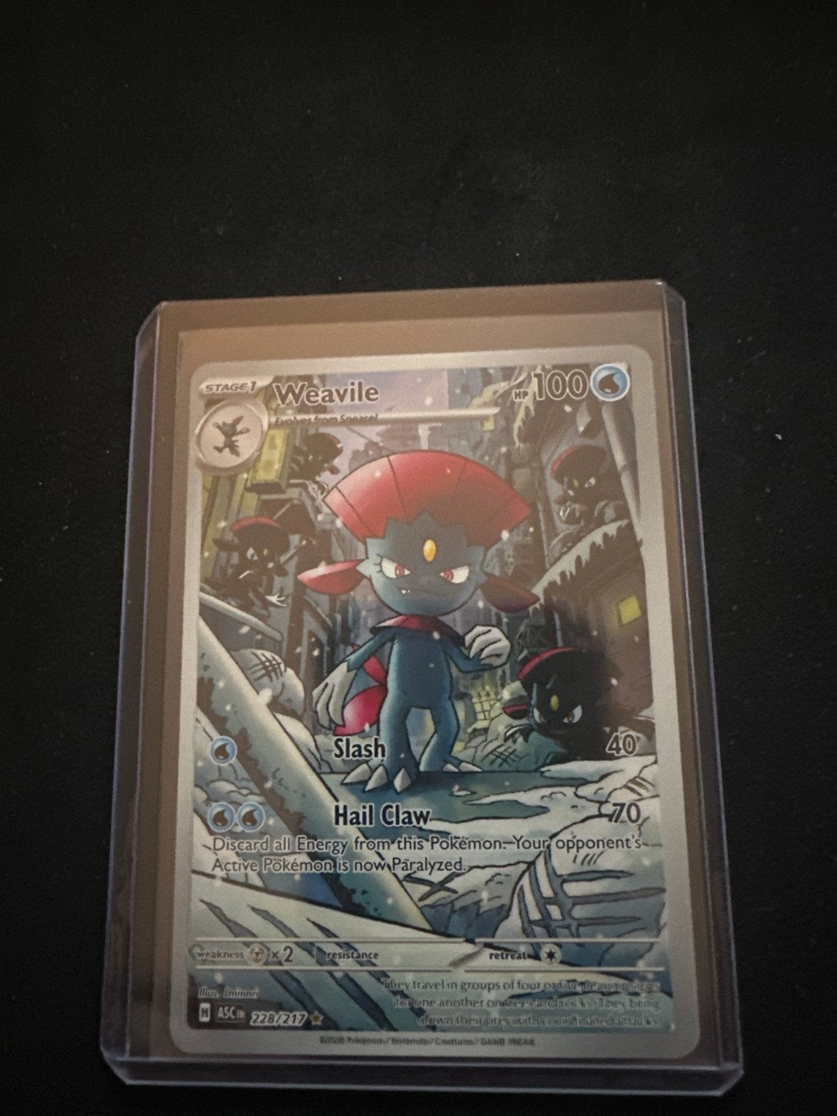 Weavile ascended heroes, Ophalen of Verzenden, Zo goed als nieuw, Losse kaart