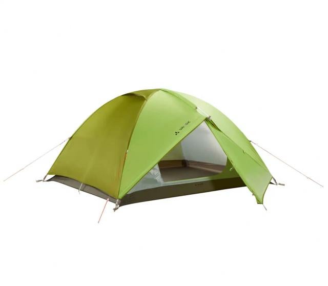 Vaude Campo 3p Koepeltent GROEN (gebruikt) + Floorprotector, Ophalen of Verzenden, Tot en met 2