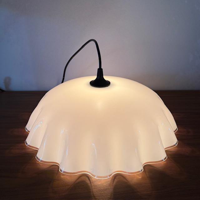 Hanglamp, glas, Murano, Italiaans, vintage, netjes, Huis en Inrichting, Lampen | Hanglampen, Zo goed als nieuw, Minder dan 50 cm