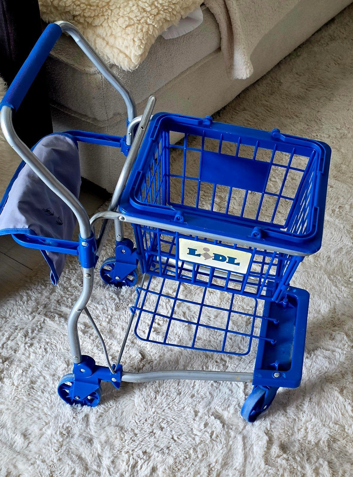 speelgoed winkelwagentje met het bekende Lidl-logo, Kinderen en Baby's, Ophalen of Verzenden, Zo goed als nieuw, Overige merken