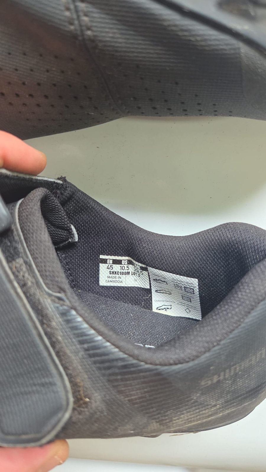 Shimano XC1 fietsschoenen - Maat 45, Fietsen en Brommers, Ophalen, Gebruikt, Heren, Schoenen