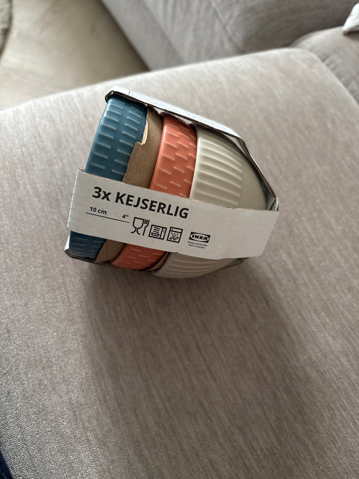 Nieuwe IKEA KEJSERLIG schaaltjes set van 3 - 10 cm, Huis en Inrichting, Keuken | Servies, Keramiek, Nieuw, IKEA, Ophalen of Verzenden