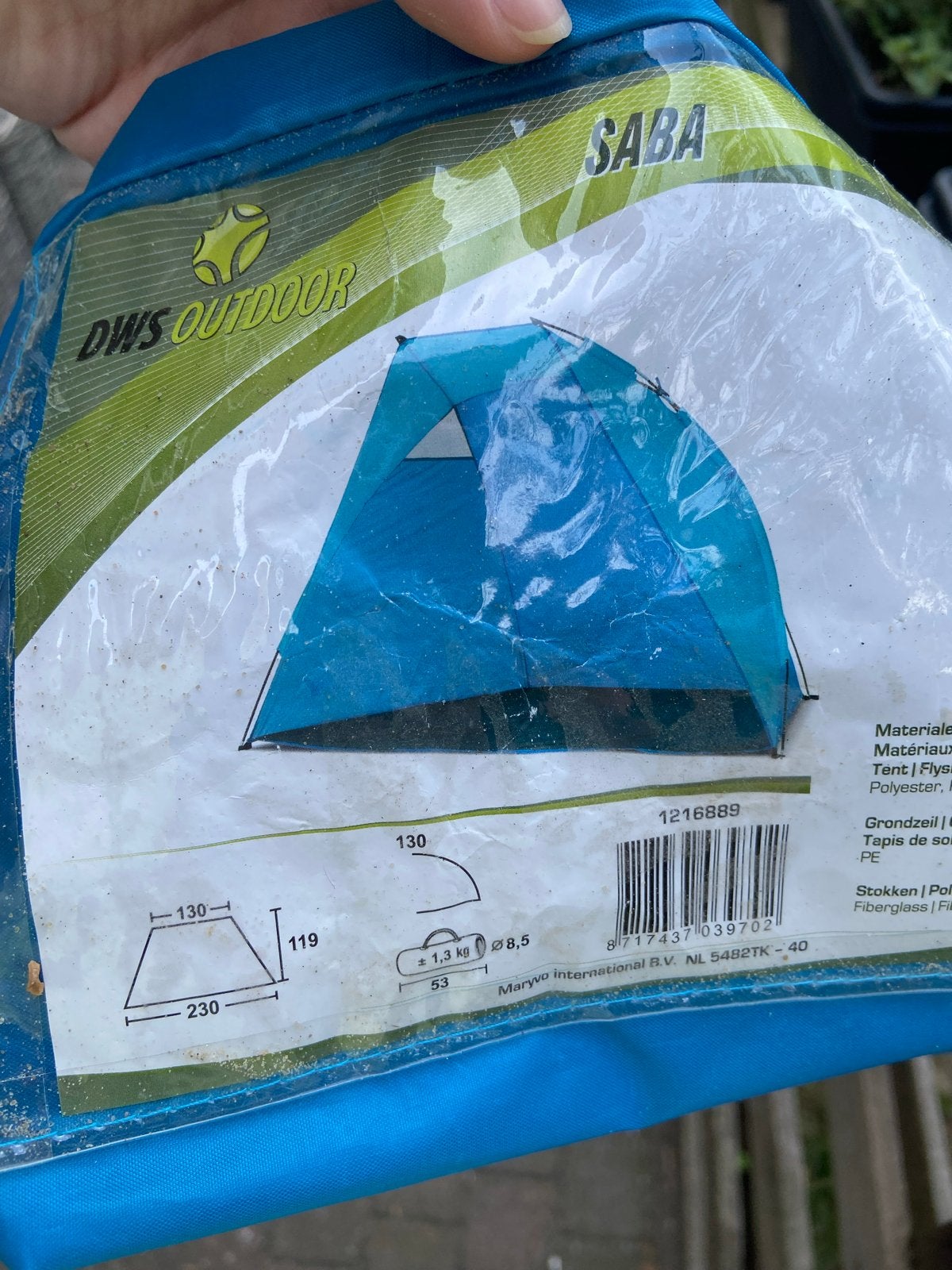 DWS Outdoor Saba strandtent, Ophalen of Verzenden, Zo goed als nieuw, Tot en met 2
