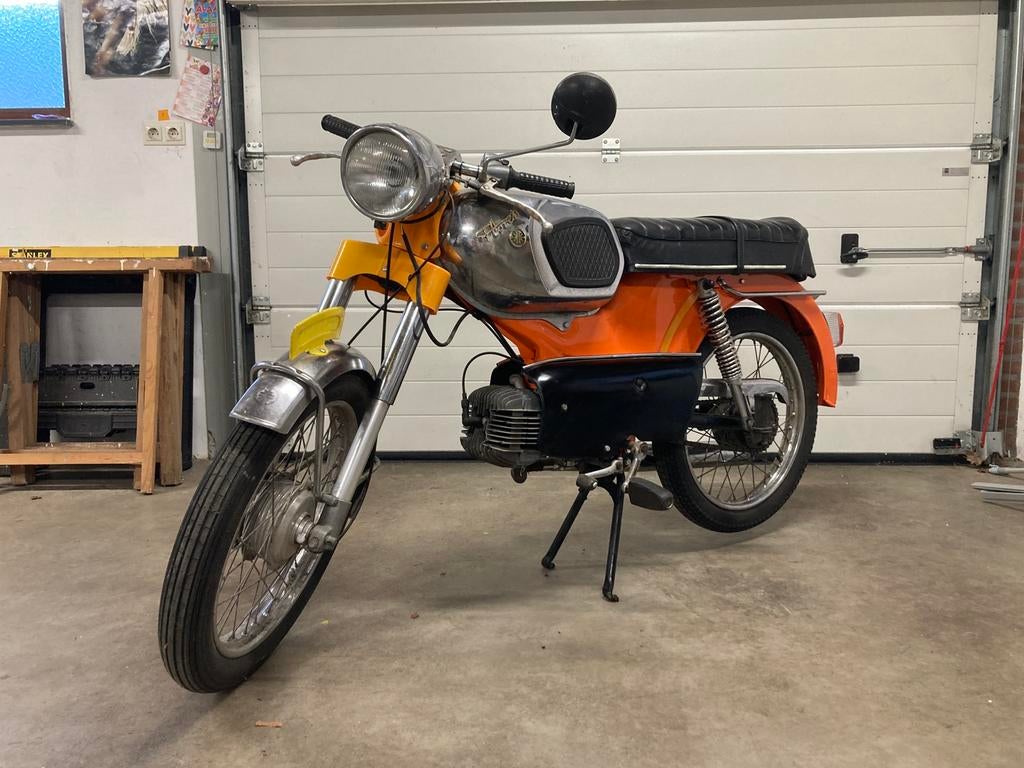 Oranje Kreidler RM 1972, Fietsen en Brommers, Brommers | Kreidler, Gebruikt, Florett RM, Maximaal 45 km/u, Ophalen