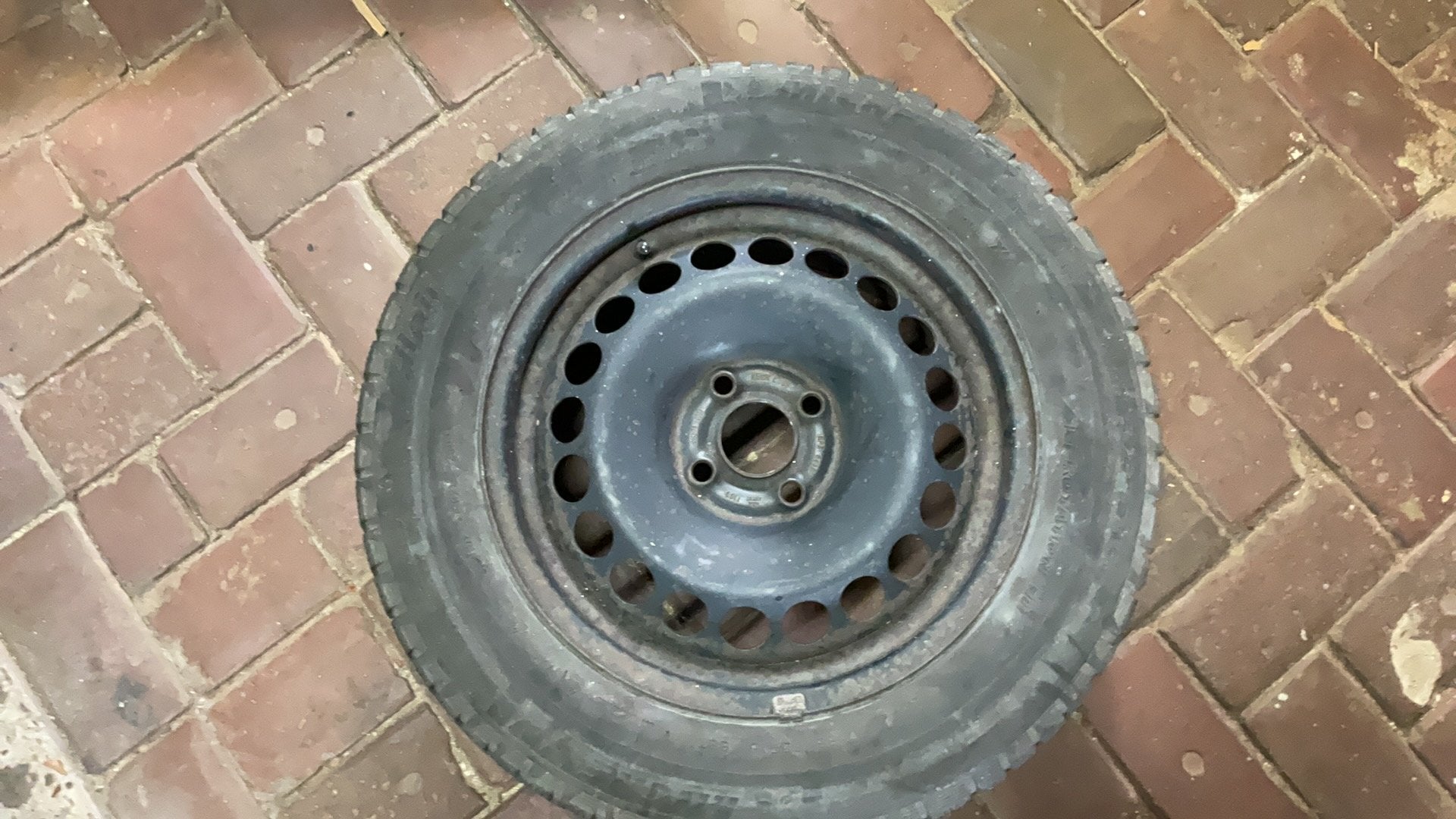 4x 185 65 15 michelin banden met velgen 4x 100 5 mm profiel, Ophalen, Gebruikt