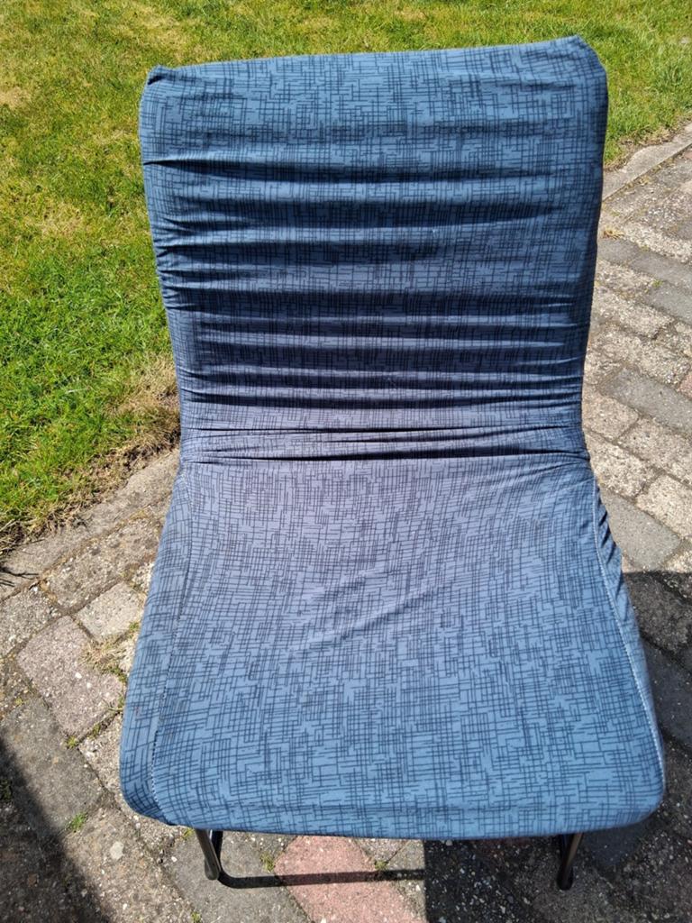 4 stoelen, gratis af te halen, Ophalen, Gebruikt, Blauw, Stof