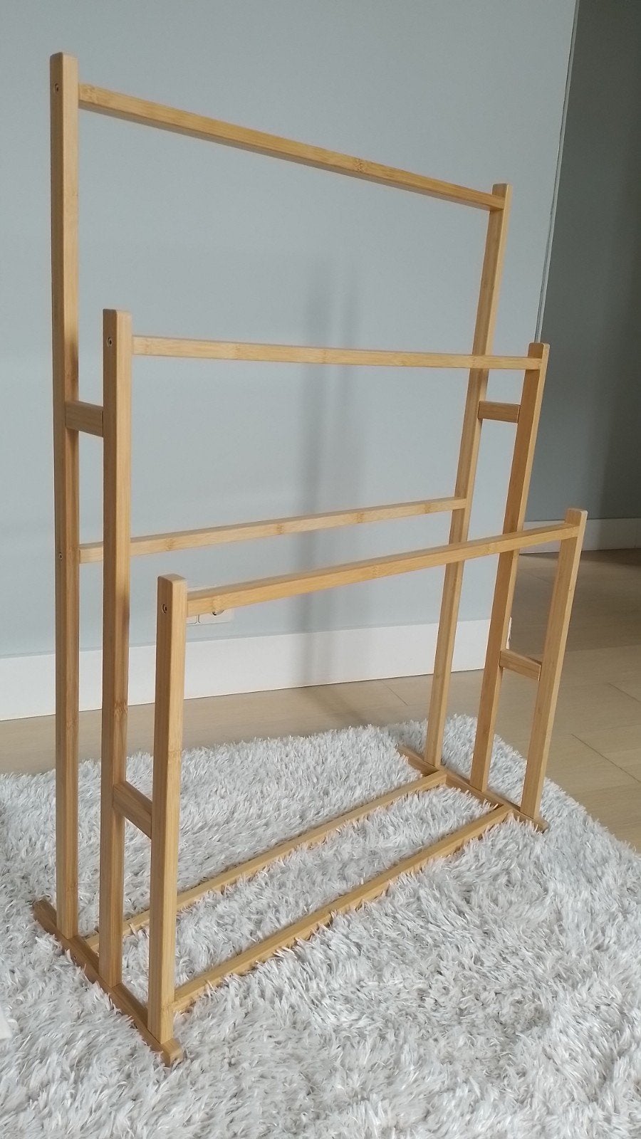 IKEA RÅGRUND Bamboe Rek - Handdoekenrek, Huis en Inrichting, Ophalen, Zo goed als nieuw