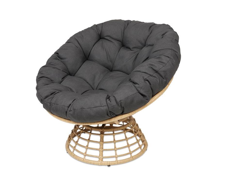 Ronde rotan stoel, Twee, Nieuw, Ophalen of Verzenden, Grijs