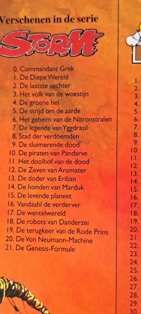 Serie Storm, 23 delen., Complete serie of reeks, Ophalen, Gelezen