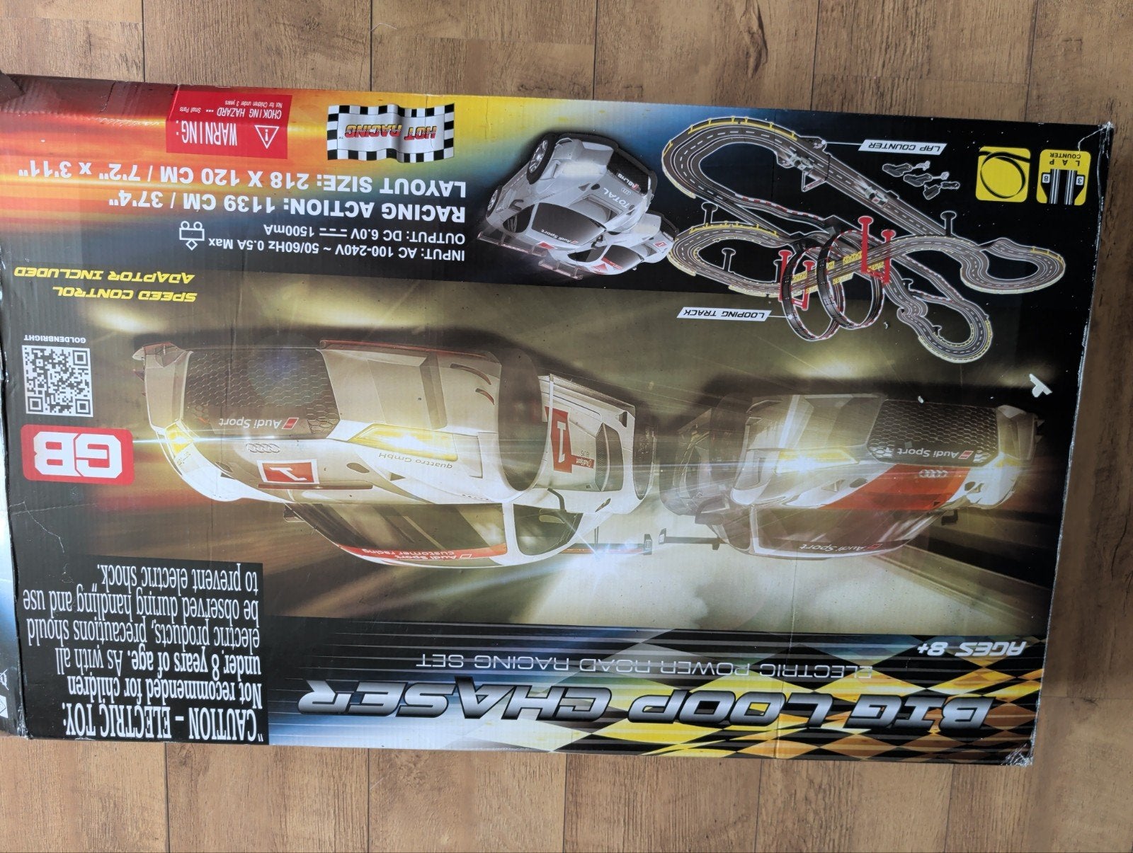 GB Racebaan met 2 auto's en accessoires, Racebaan, Zo goed als nieuw, Elektrisch, Ophalen