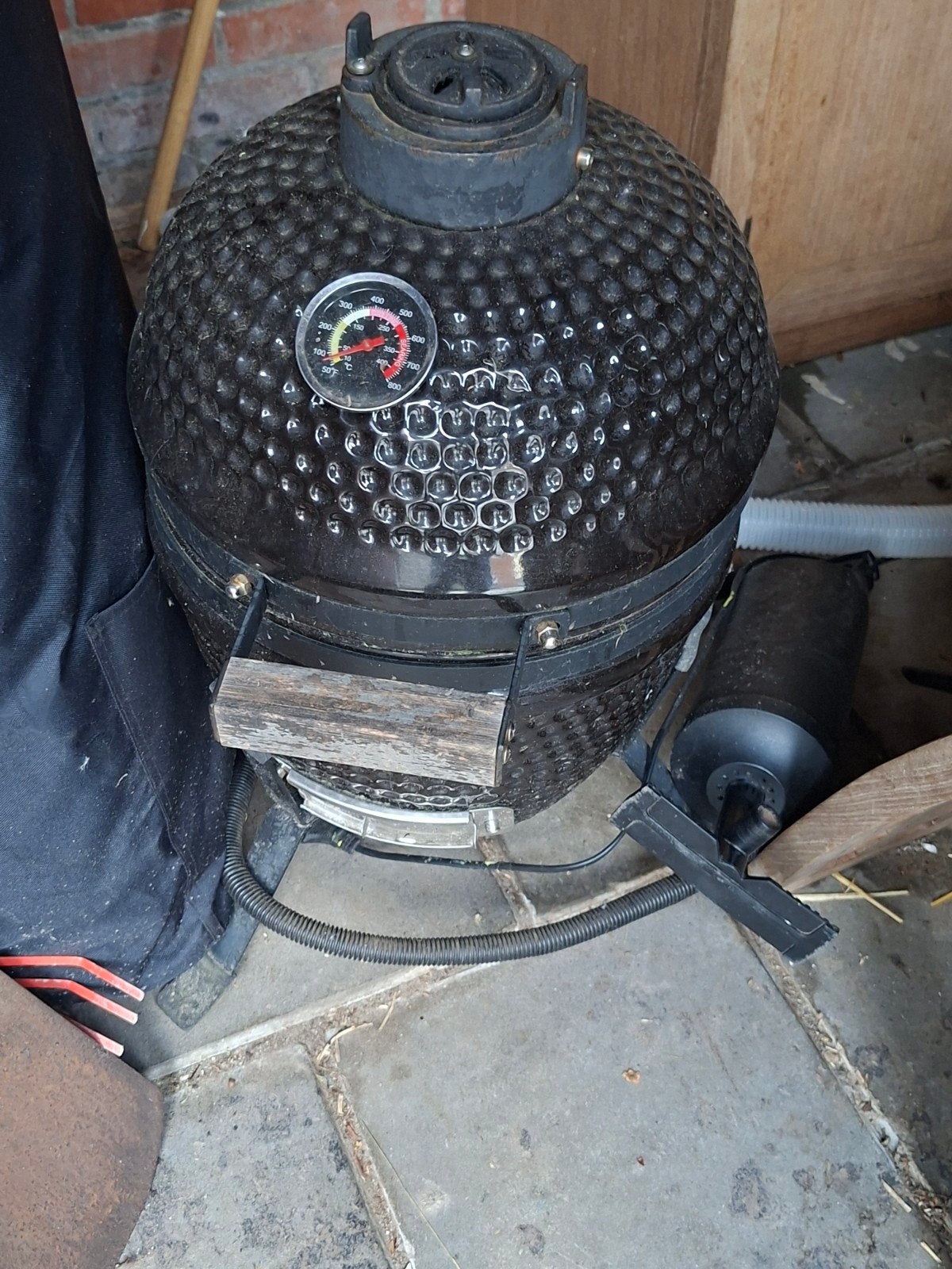 Kamado BBQ - Compacte Keramische Grill met Thermometer, Ophalen, Gebruikt
