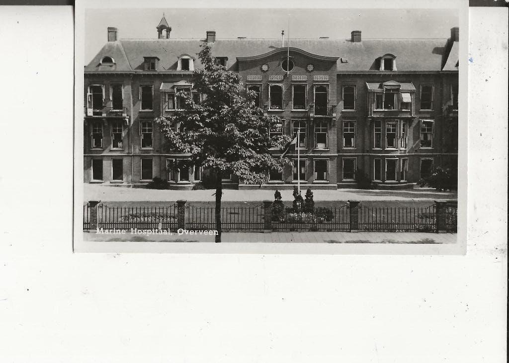 Overveen Marine Hospitaal 26-10-1953 J Exel, Ophalen of Verzenden, 1940 tot 1960, Gelopen, Noord-Holland