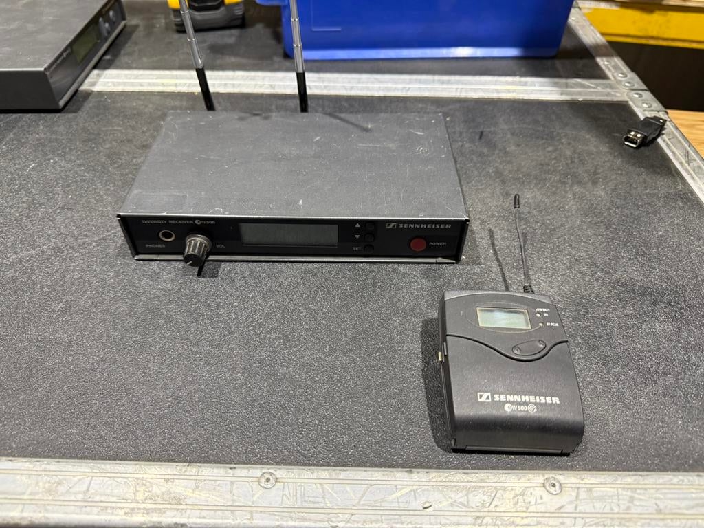 Sennheiser ew500 g2 beltpack met ontvanger en ew300g2, Ophalen of Verzenden, Zo goed als nieuw, Overige typen