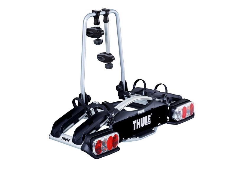 Thule Euroway 920 G2, twee fietsen, Auto diversen, Fietsendragers, Zo goed als nieuw, Trekhaakdrager, 2 fietsen, Brede banden