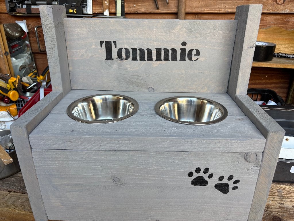 Hondenvoerbakken en drinkbakken met NAAM hond GRATIS erop, Ophalen of Verzenden, Nieuw