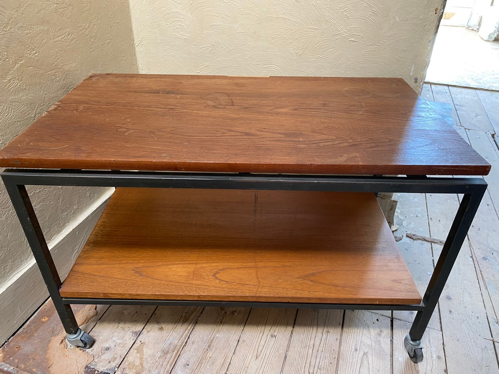 Salontafel vintage jaren 70, Huis en Inrichting, Ophalen, Gebruikt, 100 tot 150 cm, 25 tot 50 cm